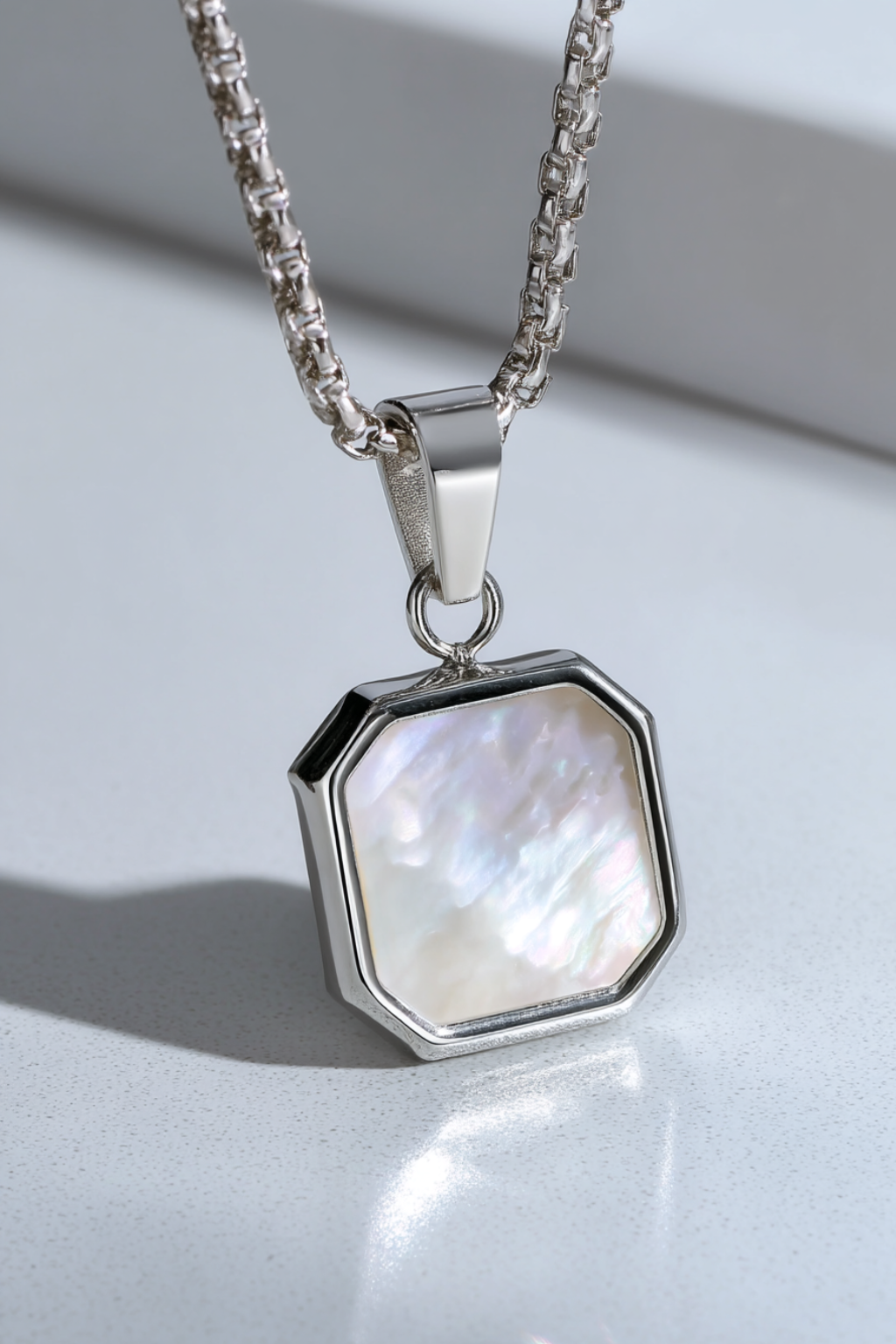 Necklace Premium Silver plated Stainless Steel