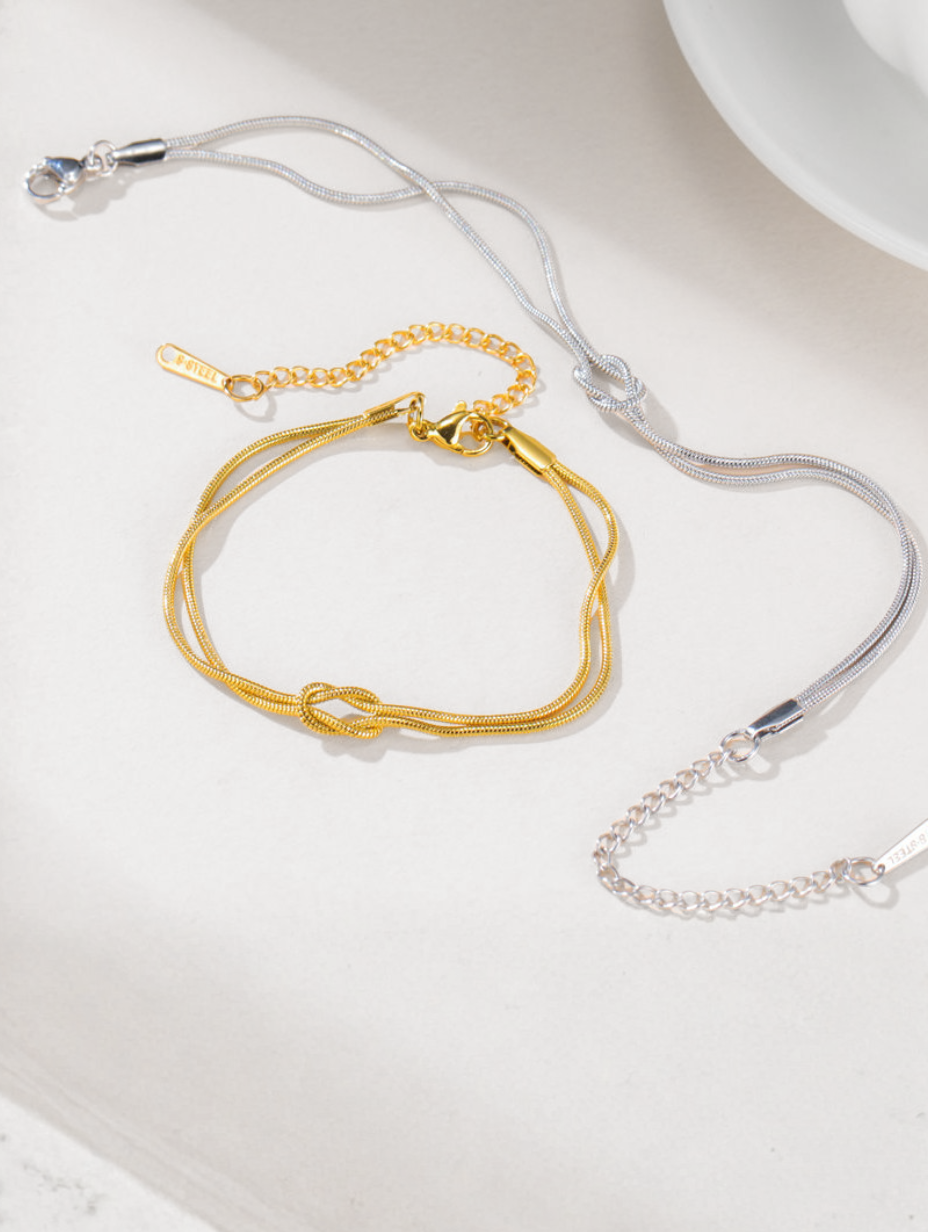 Infinity Bracelet Premium 14k Gold Stainless Steel