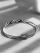 Infinity Bracelet Platinum Ion-Plated Stainless Steel