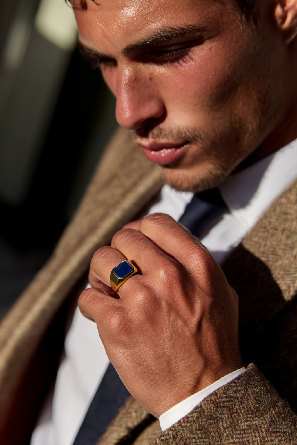 Lapiz Lazulli + Gold-plated