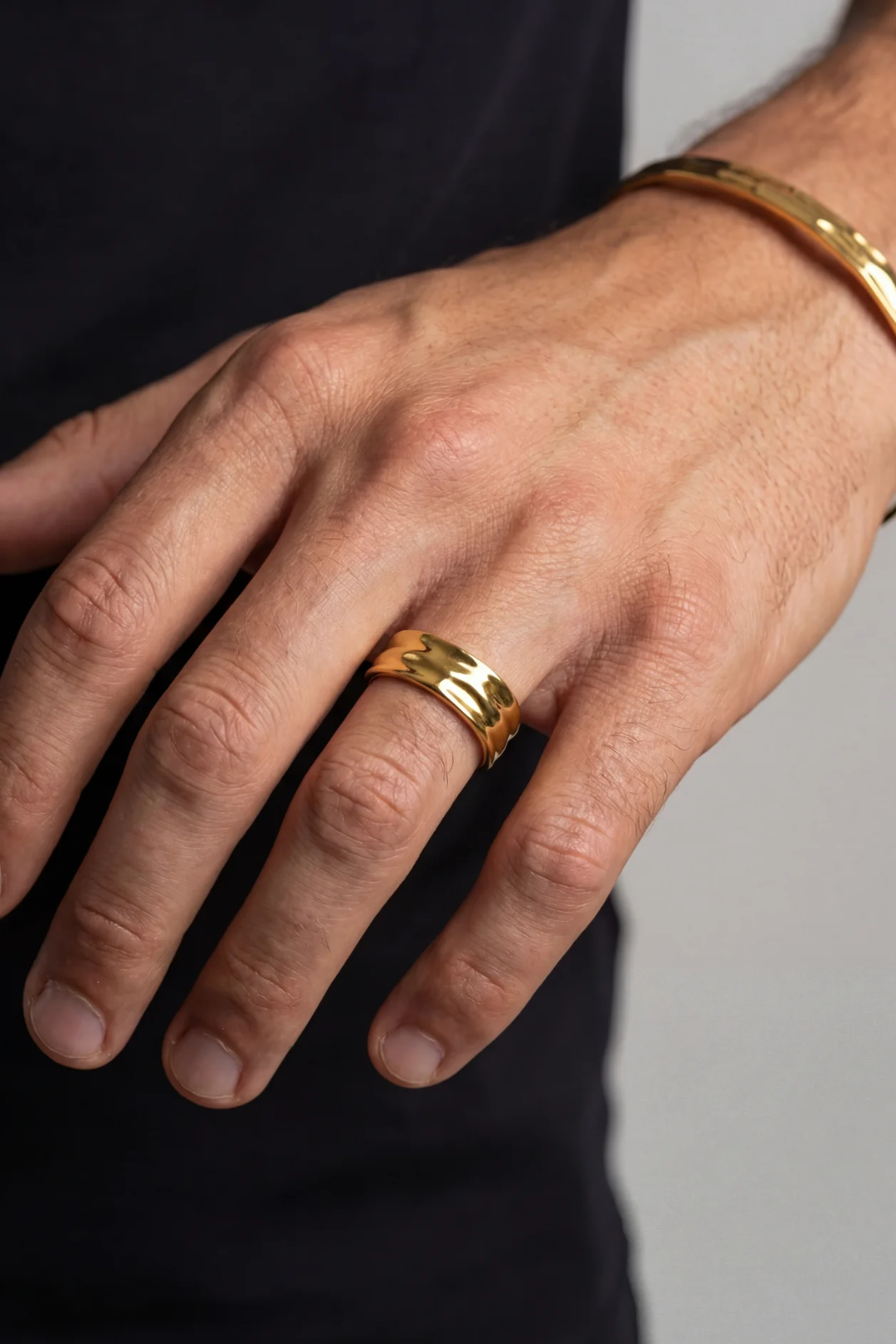 18K Gold Plated Ocean Ring