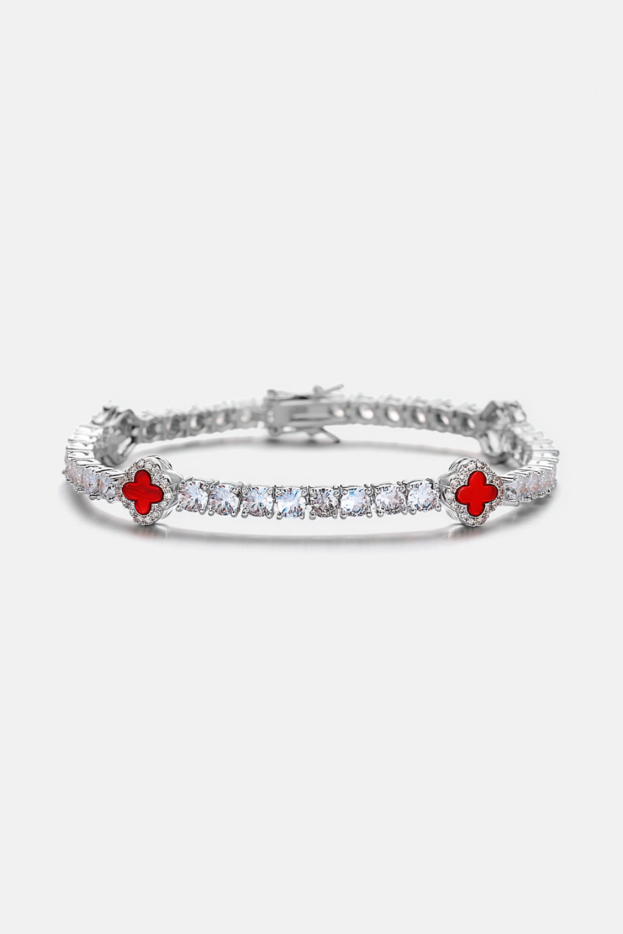 Clover Bracelet Burgundy