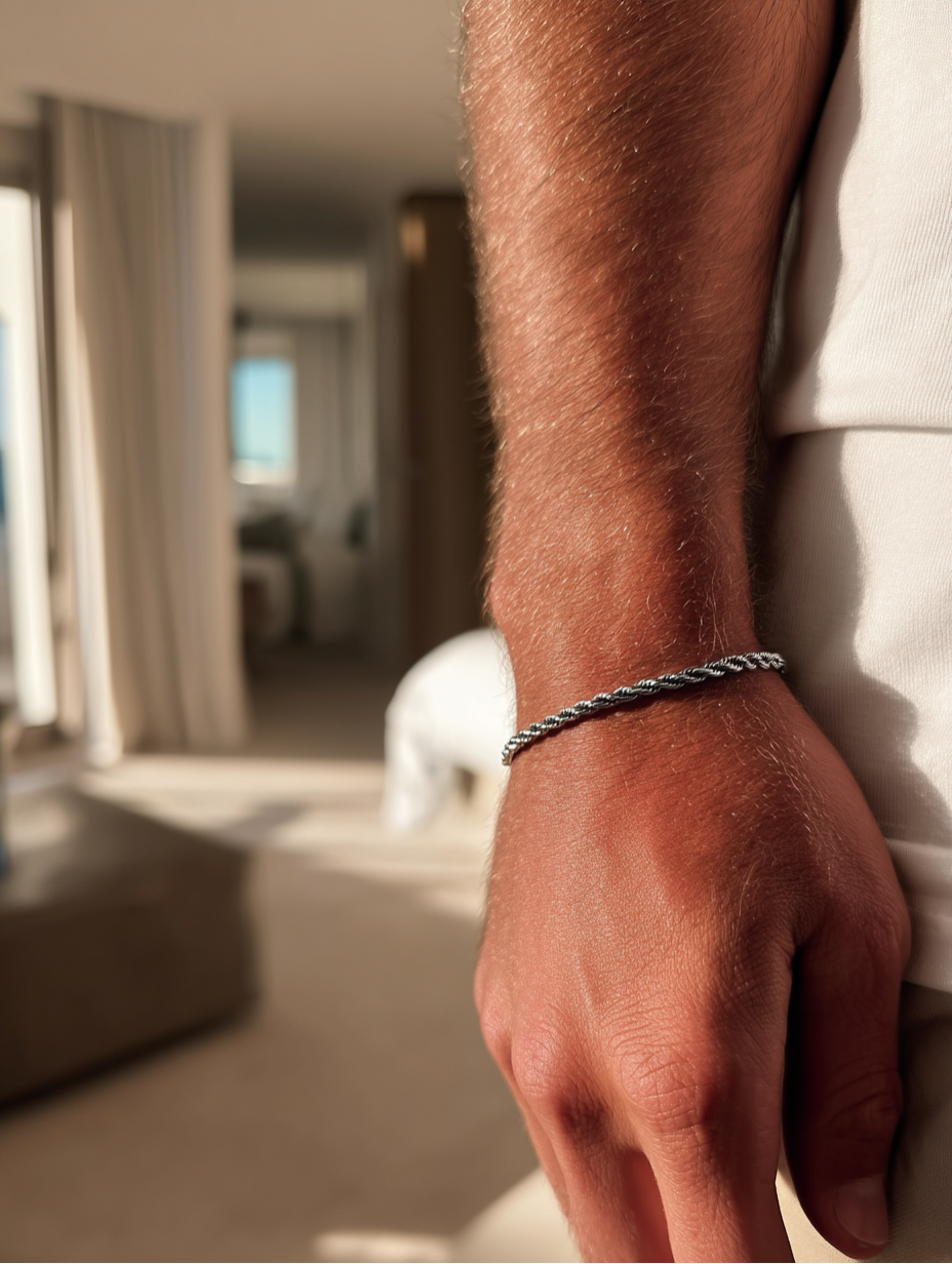 Tressé Duo Acier Bundle Silver