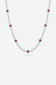 Clover Necklace Burgundy