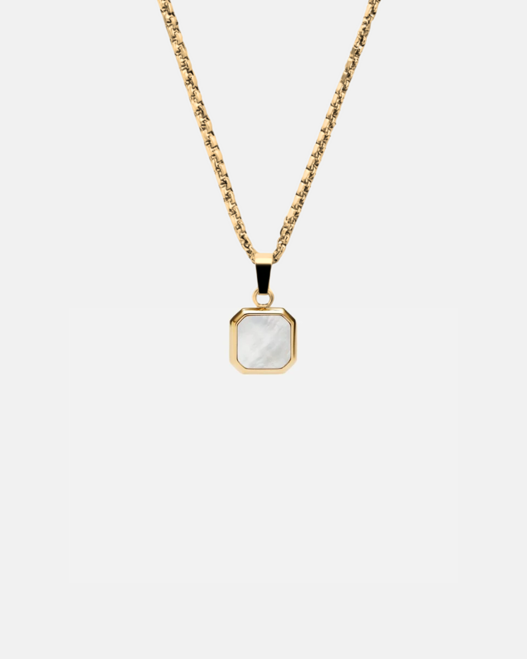 Medianoche Necklace Nacre Premium 14k Gold Stainless Steel