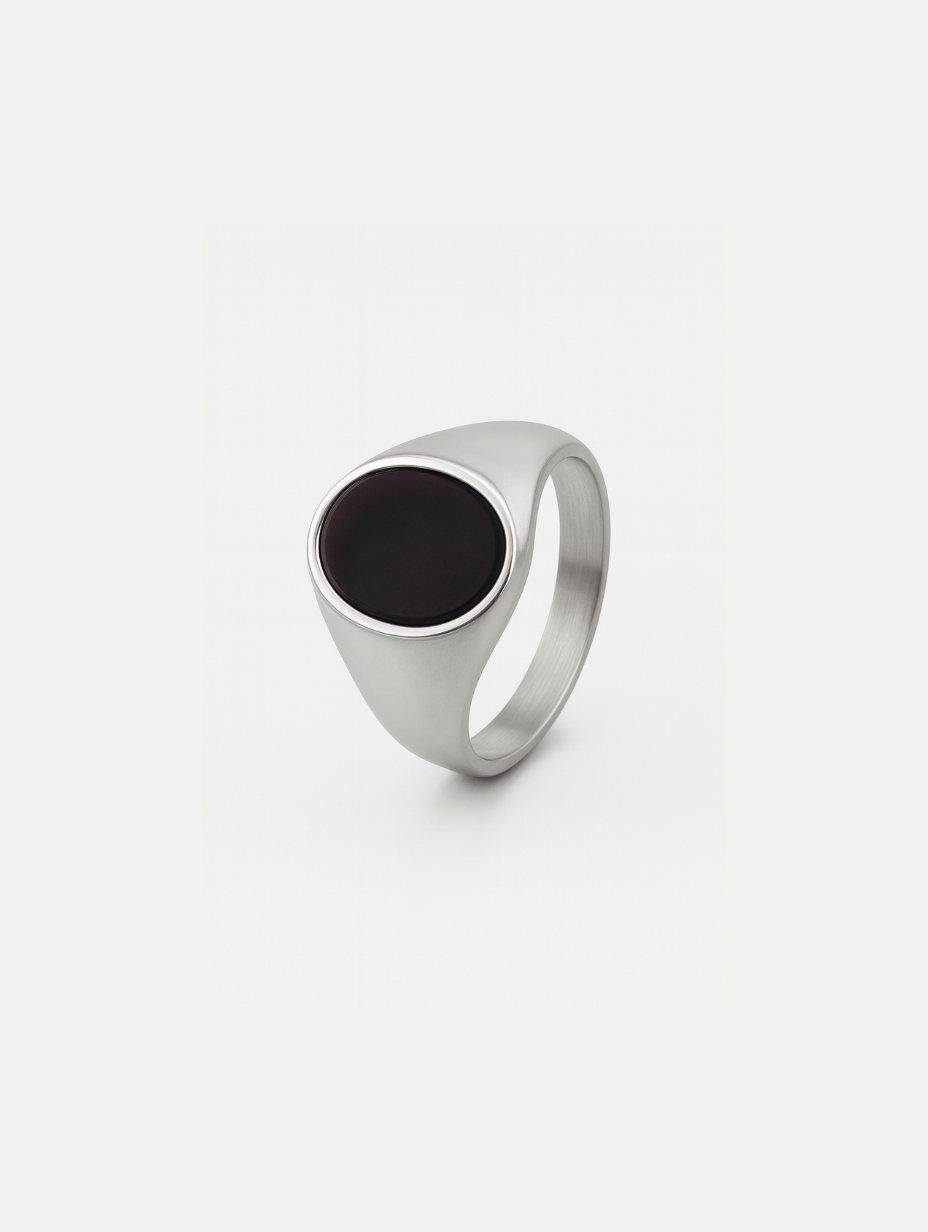 Ring Black Stone