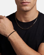 Tennis Necklace | Onyx Black 14K Gold