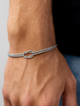 Infinity Bracelet Platinum Ion-Plated Stainless Steel
