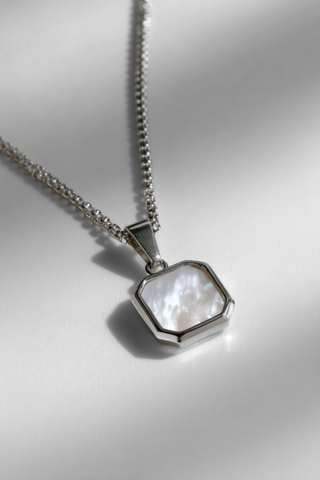 Necklace Premium Silver plated Stainless Steel