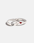 Amare Rings Set | Silver