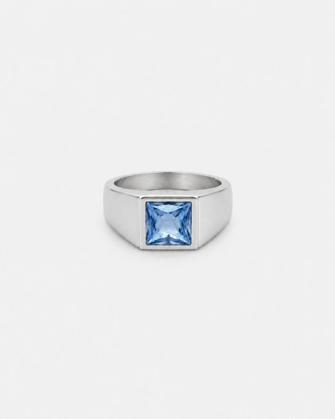 Aquamarine Ring | Titanium Steel