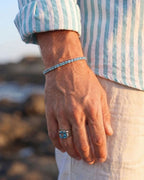 Aquamarine Ring | Titanium Steel