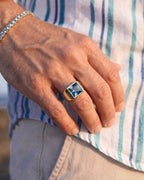 Aquamarine Ring | Gold