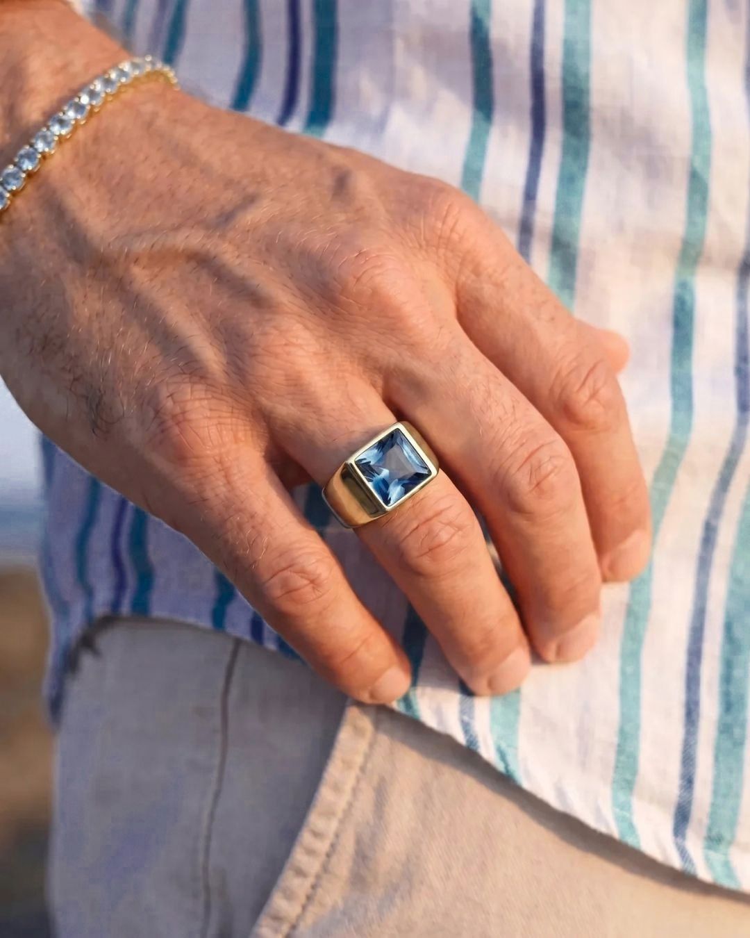 Aquamarine Ring | Gold