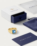 Aquamarine Ring | Gold