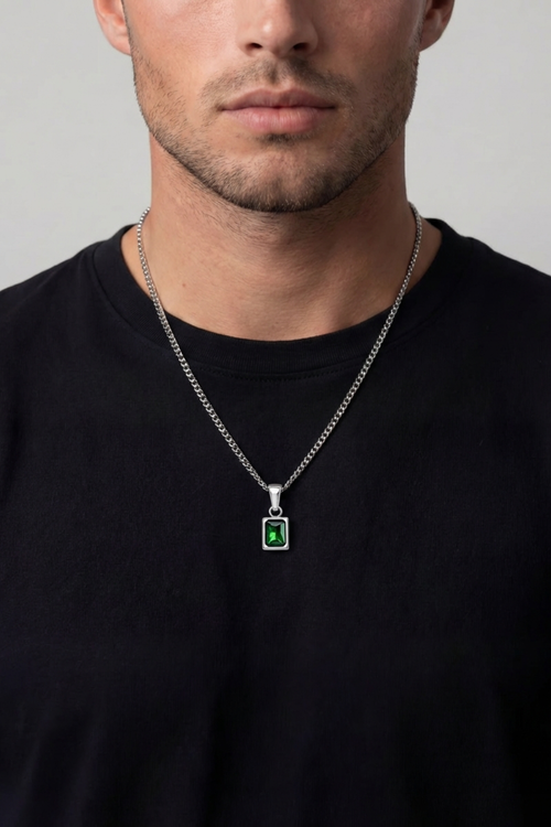 Astra Pendant Necklace | Emerald Green