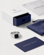 Black Onyx Signet Ring | Silver