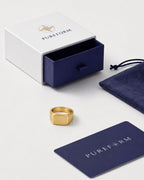 Brushed Bar Ring | Gold
