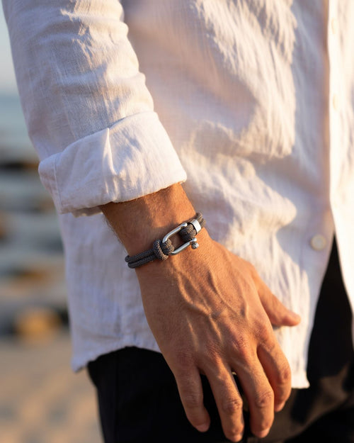 Cabo Rope Bracelet | Grey