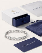 Celeste Zirconia Tennis Bracelet | Silver