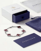 Charm-Armband Burgunderrot