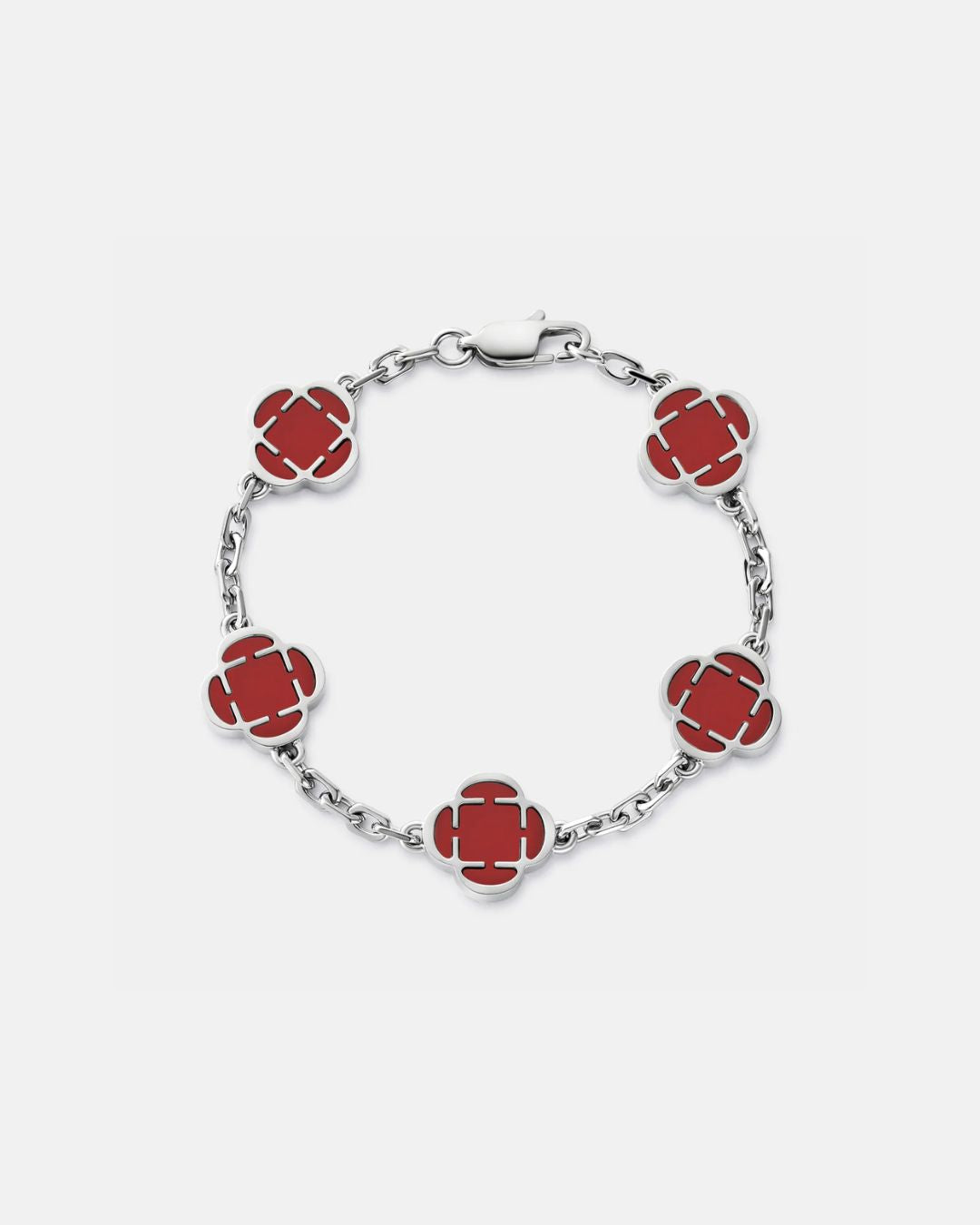 Charm-Armband Burgunderrot