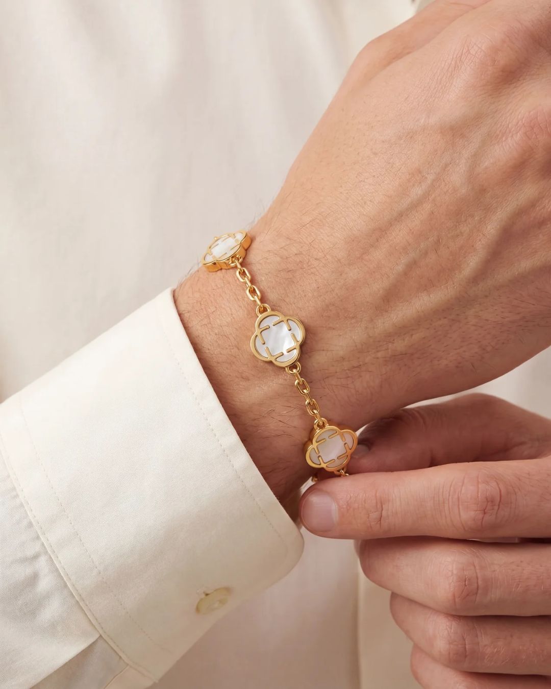 Bracelet Charms Nacre I Or