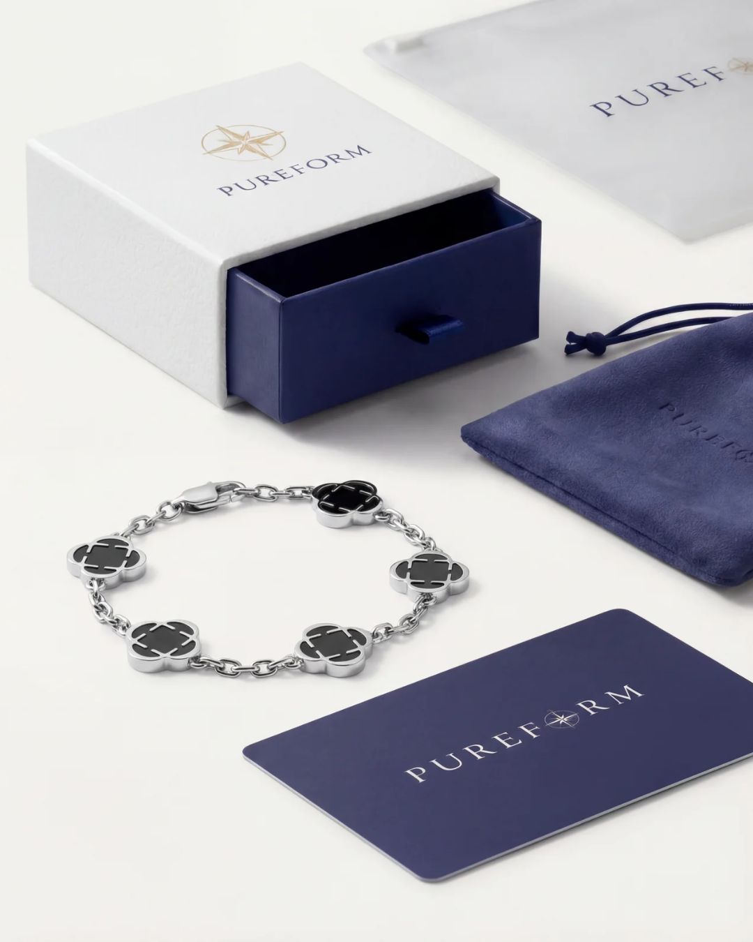 Charm-Armband Schwarz