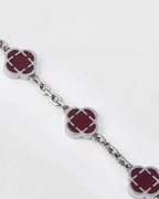 Charm-Armband Burgunderrot