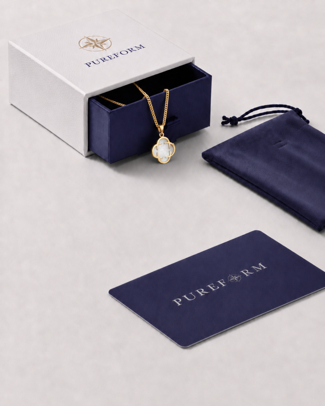 Charm Necklace | Nacre Gold