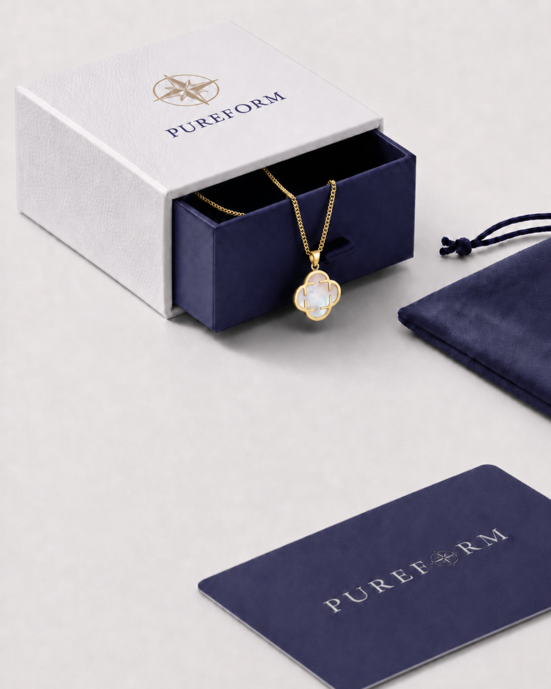 Charm Necklace | Nacre Gold