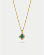 Charm Necklace | Malachite Gold