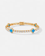 Clover Bracelet | Azure Gold
