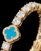Clover Bracelet | Azure Gold