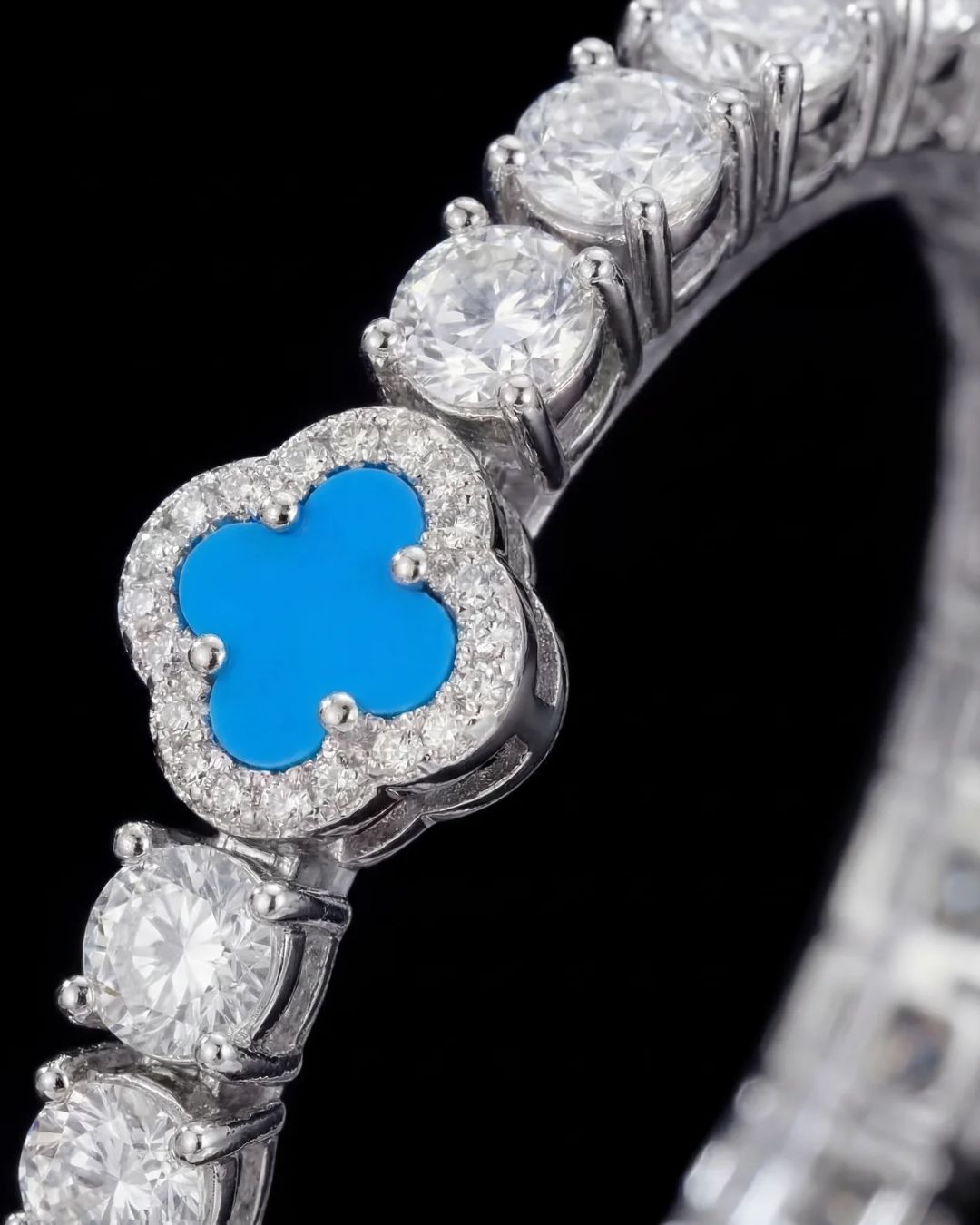 Clover Necklace | Azure Silver