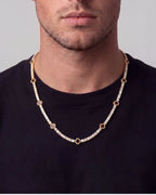 Clover Necklace | Burgundy Gold