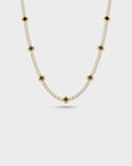 Clover Necklace | Onyx Black Gold