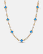 Clover Necklace | Azure Gold