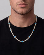 Clover Necklace | Azure Gold