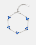 Clover Blue Zircon Bracelet | Stainless Steel
