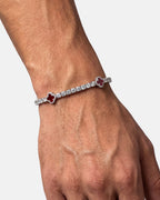 Klee-Armband Burgunderrot