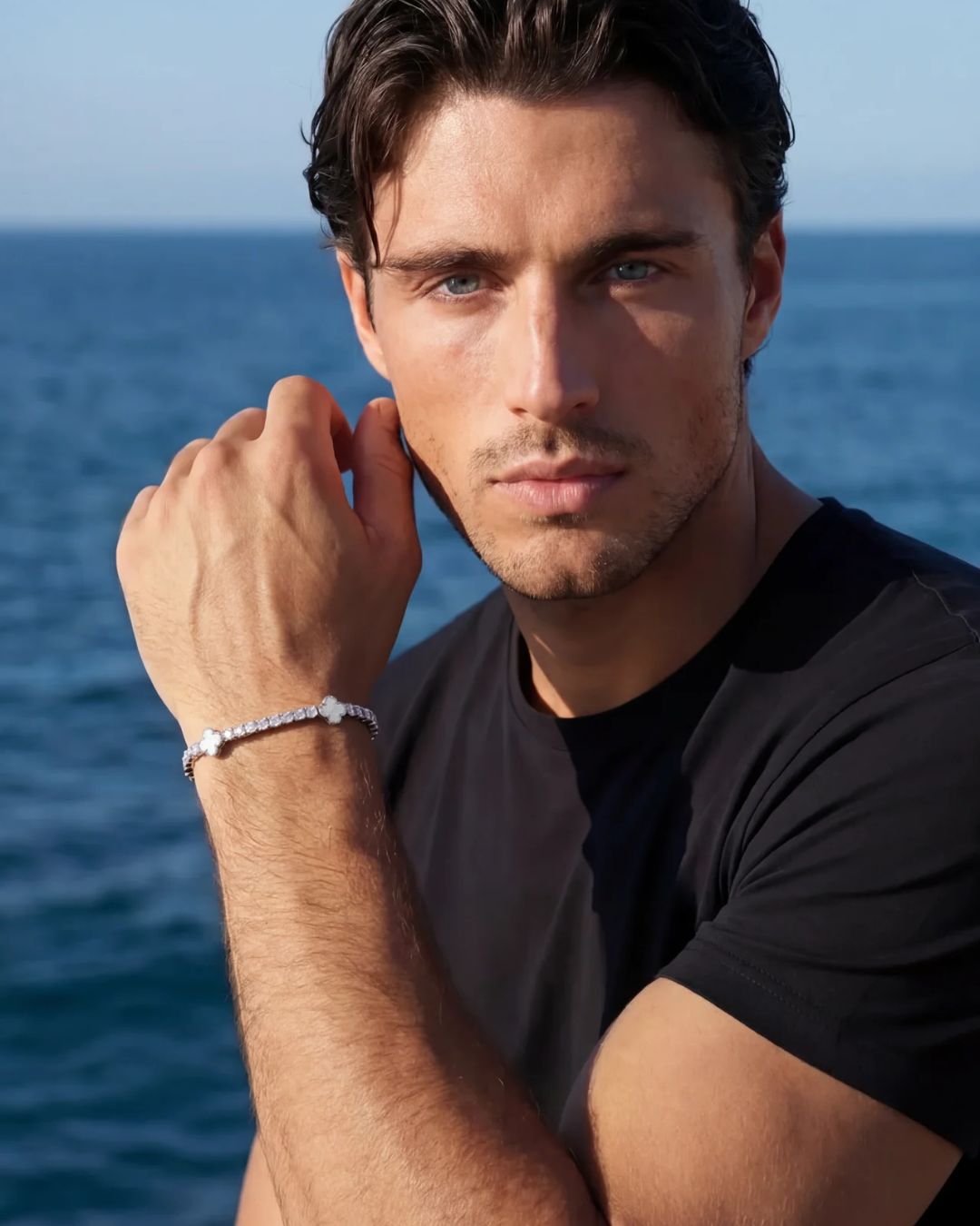 Klee-Armband aus Perlmutt