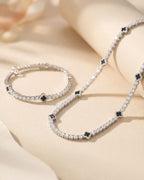 Clover Bracelet | Onyx Black Silver