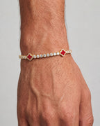 Klee-Armband aus Malachit