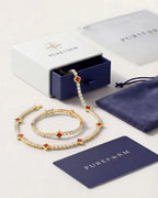 Klee-Armband aus Malachit