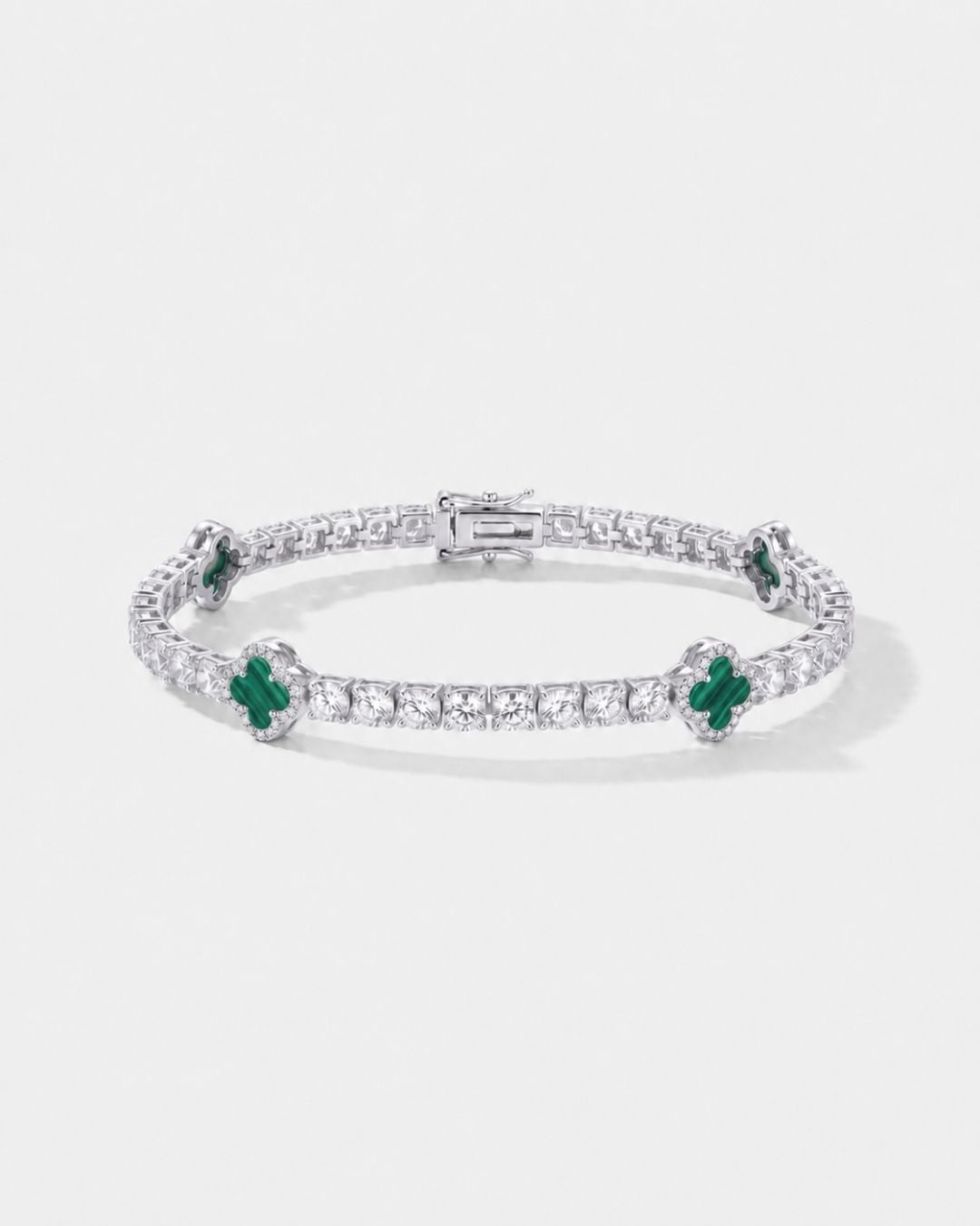 Klee-Armband aus Malachit
