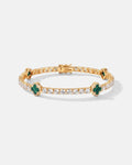 Klee-Armband aus Malachit