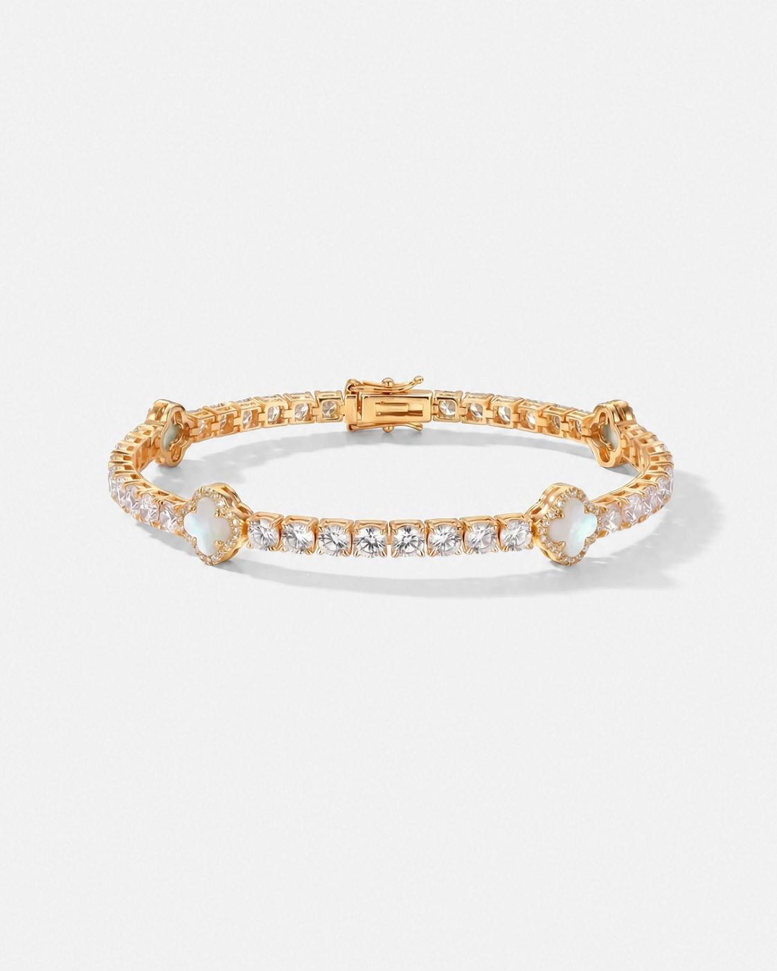 Klee-Armband aus Malachit