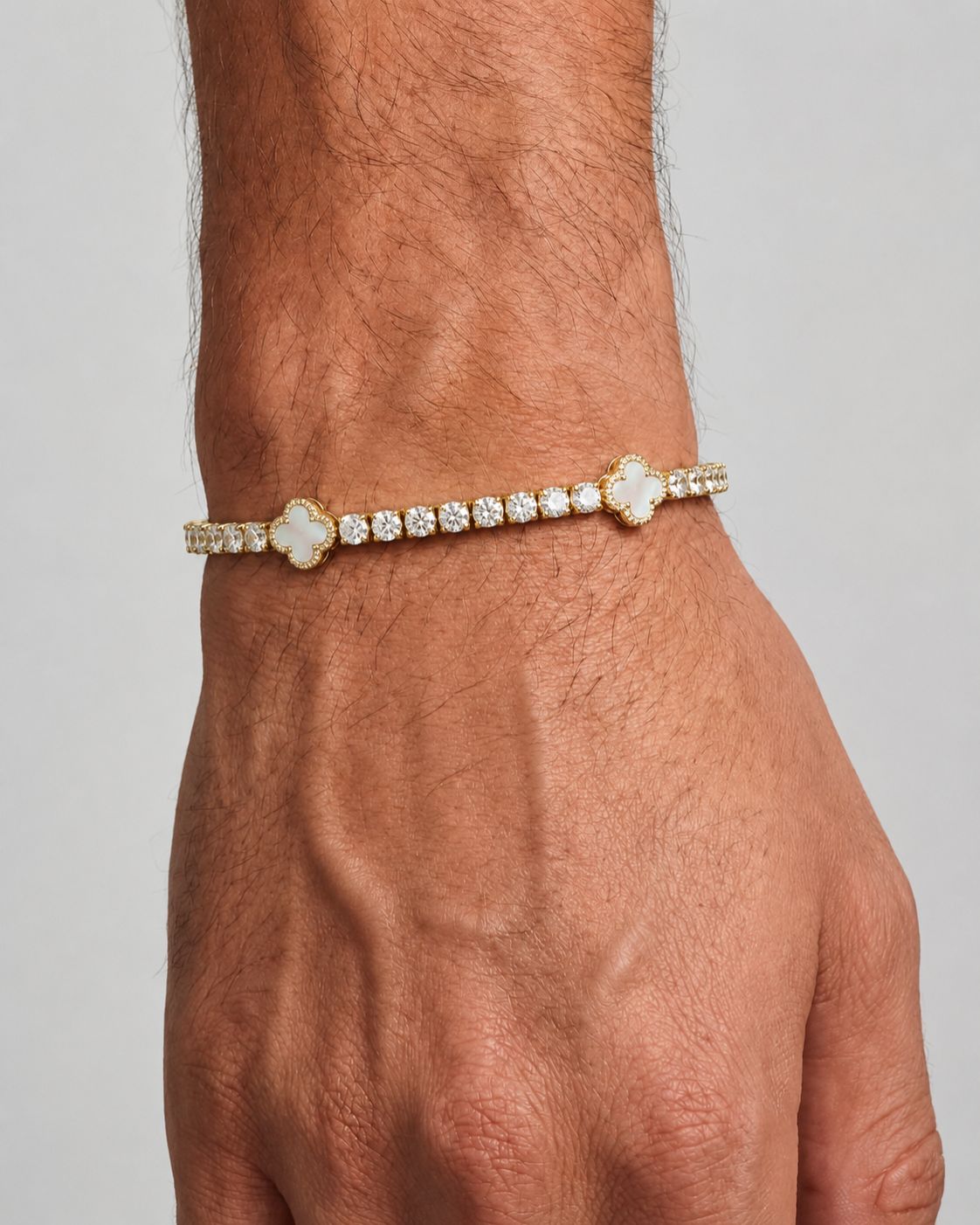 Klee-Armband aus Malachit