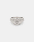 Pureform Compass Ring | Titanium Steel